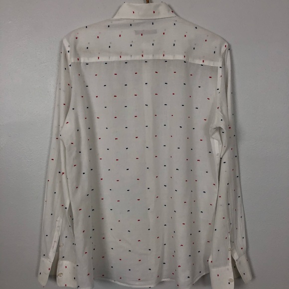 Adolfo Dominguez Long Sleeve Button Down Shirt 8.5 - Picture 5 of 8